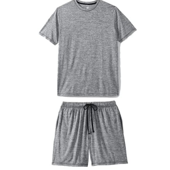 Hanes Men's Big & Tall X-Temp Stretch Jersey Lounge Set Light Grey - XL - Picture 1 of 8